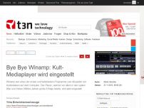 Bild zum Artikel: Bye Bye Winamp: Kult-Mediaplayer wird eingestellt