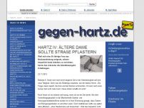 Bild zum Artikel: Hartz IV: Ältere Dame sollte Straße pflastern