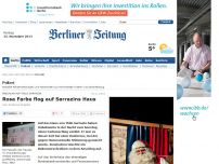 Bild zum Artikel: Anschlag auf Thilo Sarrazin - Rosa Farbe flog auf Sarrazins Haus