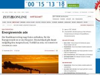 Bild zum Artikel: Koalitionsvertrag: 
			  Energiewende adé