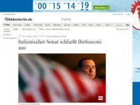 Bild zum Artikel: Rom: Italienischer Senat schließt Berlusconi aus