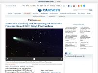 Bild zum Artikel: Meteoriteneinschlag statt Sternenregen? Russische Forscher: Komet ISON bringt Überraschung