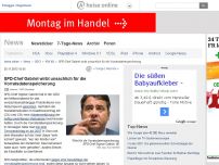 Bild zum Artikel: SPD-Chef Gabriel wirbt unsachlich für die Vorratsdatenspeicherung