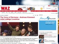 Bild zum Artikel: The Voice of Germany - Andreas Kümmert rettet mäßige Liveshow