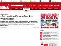 Bild zum Artikel: Verkehrsunfall: «Fast and the Furios»-Star Paul Walker ist tot