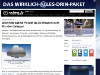 Bild zum Artikel: Amazon Prime Air: Drohnen sollen Pakete in 30 Minuten zum Kunden bringen