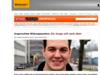 Bild zum Artikel: Ungerechtes Bildungssystem: Ein Junge will nach oben