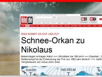 Bild zum Artikel: Was kommt da auf uns zu? - Schnee-Orkan zu Nikolaus