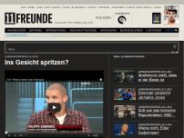 Bild zum Artikel: Ins Gesicht spritzen?