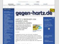 Bild zum Artikel: Hartz IV Bezieher vom Mindestlohn ausgeschlossen