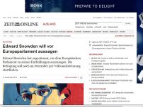 Bild zum Artikel: NSA-Affäre: 
			  Edward Snowden will vor Europaparlament aussagen