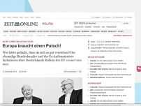 Bild zum Artikel: Helmut Schmidt und Joschka Fischer: 
			  Europa braucht einen Putsch!