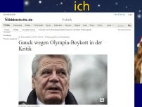 Bild zum Artikel: Kritik an Menschenrechtsverletzungen: Bundespräsident Gauck boykottiert Winterspiele in Sotschi