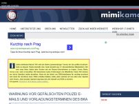 Bild zum Artikel: Warnung vor gefälschten Polizei E-Mails und Vorladungsterminen des BKA