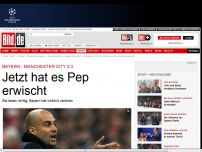 Bild zum Artikel: Bayern - ManCity 2:3 - Jetzt hat's Pep erwischt