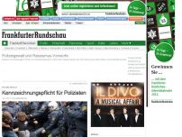 Bild zum Artikel: Polizei-Gewalt - Kennzeichnungspflicht für hessische Polizisten