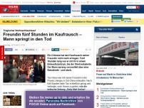 Bild zum Artikel: Nach Streit mit Freundin - Mann springt aus Wut über Weihnachtseinkäufe in den Tod