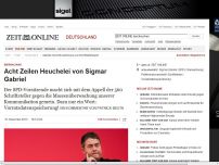 Bild zum Artikel: Überwachung: 
			  Acht Zeilen Heuchelei von Sigmar Gabriel