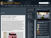 Bild zum Artikel: Bandar bin Sultan - oberster Christenverfolger Syriens