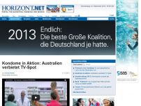 Bild zum Artikel: Kondome in Aktion: Australien verbietet TV-Spot