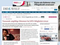Bild zum Artikel: Massenhaft Fehler: Tausende ungültige Stimmen bei SPD-Mitgliedervotum