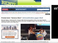 Bild zum Artikel: Protest beim 'Science Slam': Schmutzfontäne gegen Shell