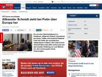 Bild zum Artikel: SPD-Ikone unzufrieden mit derzeitigem Führungspersonal - Altkanzler Schmidt zieht bei Putin über Europas Staatschefs her