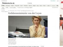 Bild zum Artikel: Verteidigungsministerin in spe: Gefahrenministerin von der Leyen