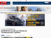 Bild zum Artikel: Live-Ticker zum SPD-Entscheid über große Koalition - 40.000 Briefe wurden pro Stunde per 'Schlitzmaschine' geöffnet