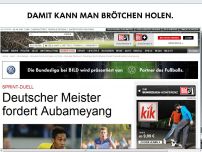 Bild zum Artikel: Sprint-Duell - Deutscher Meister fordert Aubameyang