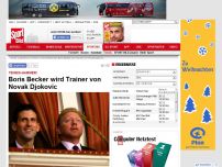 Bild zum Artikel: Tennis-Hammer!  -  

Boris Becker wird Trainer von Novak Djokovic