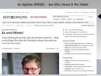 Bild zum Artikel: Willemsens Jahreszeiten: 
			  Es wird Winter!