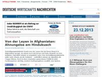 Bild zum Artikel: Von der Leyen in Afghanistan: Ahnungslos am Hindukusch