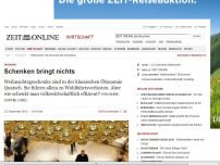 Bild zum Artikel: Ökonomie: 
			  Schenken bringt nichts