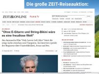 Bild zum Artikel: Jim Jarmusch: 
			  'Ohne E-Gitarre und String-Bikini wäre es eine freudlose Welt'