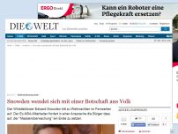 Bild zum Artikel: Weihnachtsansprache: Edward Snowden wendet sich an das Volk