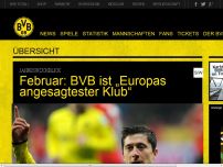 Bild zum Artikel: Februar: BVB ist „Europas angesagtester Klub“