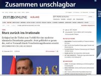 Bild zum Artikel: Türkei: 
			  Sturz zurück ins Irrationale