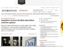 Bild zum Artikel: Chaos Communication Congress 30C3: 
			  Angeblich sichere De-Mail absichtlich unsicher gebaut