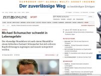 Bild zum Artikel: Rennfahrer: 
			  Michael Schumacher beim Skifahren schwer verletzt