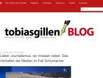 Bild zum Artikel: Lieber Journalismus, wir müssen reden: Das Verhalten der Medien im Fall Schumacher