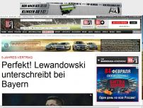 Bild zum Artikel: Sky berichtet - LEWANDOWSKI Medizin- Check in München!