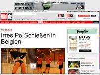 Bild zum Artikel: Au Backe - Irres Po-Schießen in Belgien