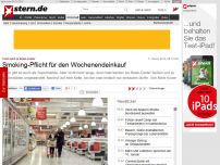 Bild zum Artikel: Toom wird zu Rewe-Center: Smoking-Pflicht für den Wochenendeinkauf