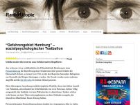 Bild zum Artikel: “Gefahrengebiet Hamburg” – sozialpsychologischer Testballon