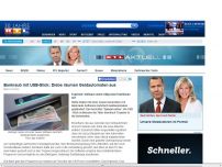 Bild zum Artikel: Diebe plündern Geldautomaten Neue Masche: Bankraub via USB-Stick