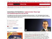 Bild zum Artikel: Umstrittene EU-Richtline: Justizminister Maas legt Vorratsdatenspeicherung auf Eis