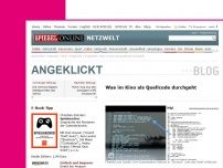 Bild zum Artikel: Angeklickt: Was im Kino als Quellcode durchgeht