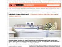 Bild zum Artikel: Olivenöl als Schmiermittel: Feuerwehr befreit nackten Mann aus Waschmaschine