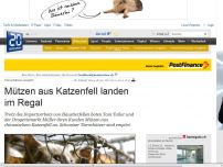 Bild zum Artikel: Tierschützer empört: Mützen aus Katzenfell landen im Regal